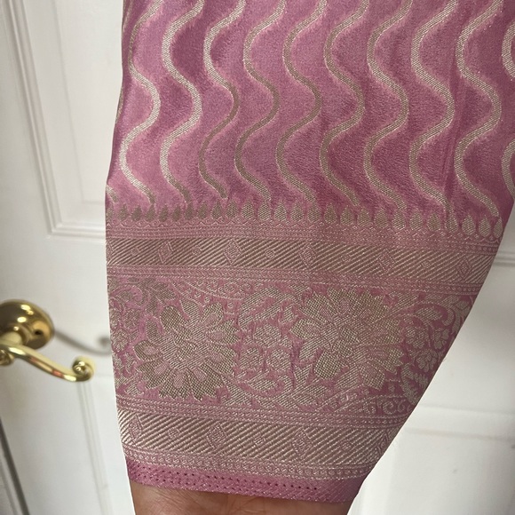 Lilac color saree blouse set - Picture 6 of 6